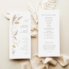  Art Nouveau trouwprogramma Programmakaart