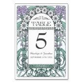 Art Nouveau Trouwtafel Kaarten (Set #6) (Voorkant)