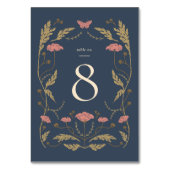 Art Nouveau Trouwtafel Nummer kaart (Voorkant)