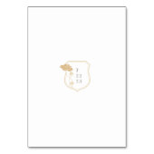 Art Nouveau Trouwtafel Nummer kaart (Achterkant)