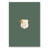 Art Nouveau Trouwtafel Nummer kaart (Achterkant)