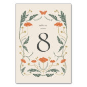 Art Nouveau Trouwtafel Nummer kaart (Voorkant)