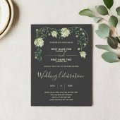 Art nouveau trouwuitnodiging kaart