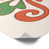 Art Nouveau Trouwzaal Stoelenplattegrond Poster (Hoek)