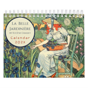 Art Nouveau tuin Grasset Jardiniere Kalender