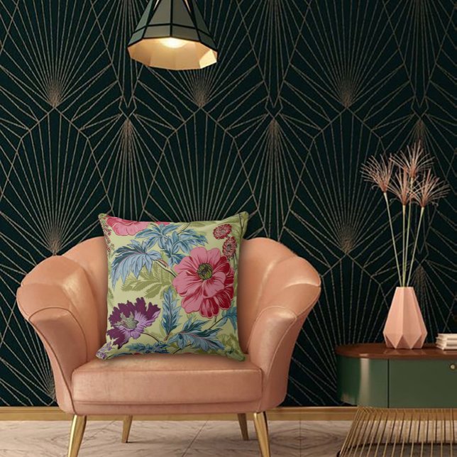 Art Nouveau Tuin Muse Design Kussen (Creator heeft geüpload)