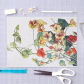 Art Nouveau tuin Nasturtium bloemen Tissuepapier (Craft)