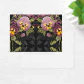 Art Nouveau Tuin van Pansies Cadeau Label Visitekaartje (Bureau)