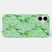 Art Nouveau Tulip Damask, Emerald Green Case-Mate iPhone Case (Achterkant (horizontaal))