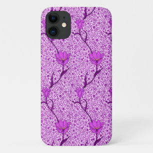 Art Nouveau Tulip Damask, Violet en Orchid Case-Mate iPhone Case