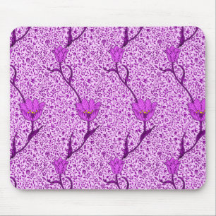 Art Nouveau Tulip Damask, Violet en Orchid Muismat