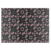 Art Nouveau Tulip  Glass Cutting Board Snijplank (Voorkant)