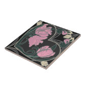 Art Nouveau Tulip Hart  Tegel Tegeltje (Zijkant)