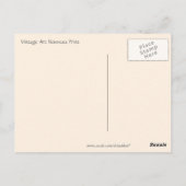 Art Nouveau Tulips Briefkaart (Achterkant)