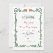 Art Nouveau Tulips Kaart (Voorkant)