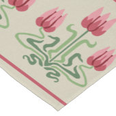 Art Nouveau Tulips Table Runner Korte Tafelloper (Hoek)