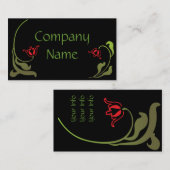 Art Nouveau Tulips-Visitekaartjes Visitekaartje (Voorkant / Achterkant)