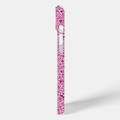 Art Nouveau Tulp Damast, Wijn & Fuchsia Roze Case-Mate iPhone Case (Achterkant / Links)