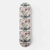 Art Nouveau Tulp Symmetrische Bloembladen Romantis Persoonlijk Skateboard (Voorkant)