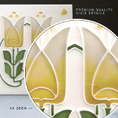 Art Nouveau Tulpen & Harten Gibbons Tegeltje