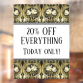 Art Nouveau Tulpen  Raamsticker (Vel 2)