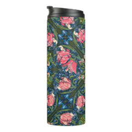 Art Nouveau Tulpen Tuin Thermosbeker