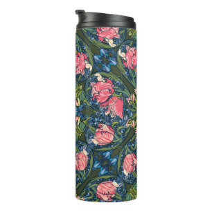 Art Nouveau Tulpen Tuin Thermosbeker
