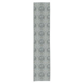 Art Nouveau Tulps Shades of Grey Table Runner Korte Tafelloper (Voorkant)