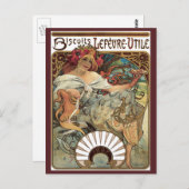 Art Nouveau uit het verleden, Biscuits van Alphons Briefkaart (Voorkant / Achterkant)