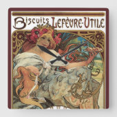 Art Nouveau uit het verleden, Biscuits van Alphons Vierkante Klok (Voorkant)