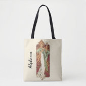 Art Nouveau uit het verleden, Champagne van Alphon Tote Bag (Voorkant)