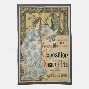 Art Nouveau uit het verleden, Exposition des Beaux Theedoek