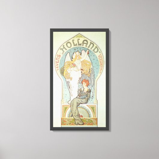 Art Nouveau uit het verleden, Holland Levensverzek Canvas Afdruk (Voorkant)