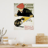 Art Nouveau uit het verleden, Kunstenaar Schildert Poster (Keuken)