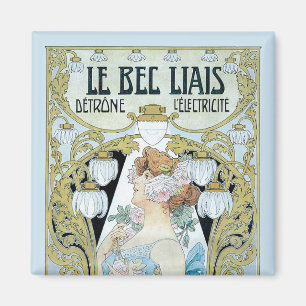 Art Nouveau uit het verleden Le Bec Liais, Privat  Magneet