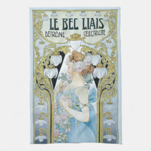 Art Nouveau uit het verleden Le Bec Liais, Privat  Theedoek