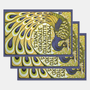 Art Nouveau uit het verleden, Macmillan's Pauwveer Inpakpapier Vel