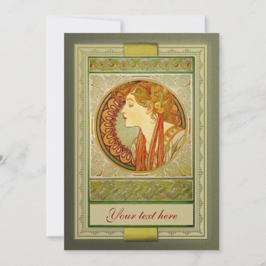 Art Nouveau Uitnodiging (Voorkant)