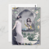 Art Nouveau Valentijn 1904 Briefkaart (Voorkant / Achterkant)