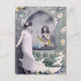 Art Nouveau Valentijn 1904 Briefkaart