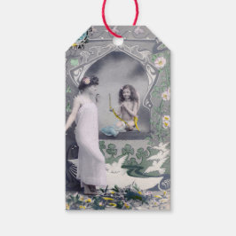 Art Nouveau Valentijn 1904 Cadeaulabel