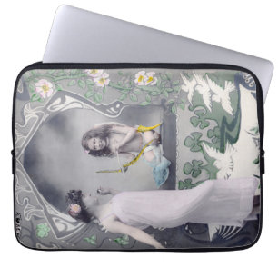 Art Nouveau Valentijn 1904 Laptop Sleeve