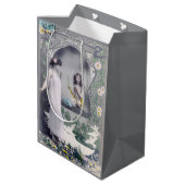 Art Nouveau Valentijn 1904 Medium Cadeauzakje (Achterkant Gekanteld)