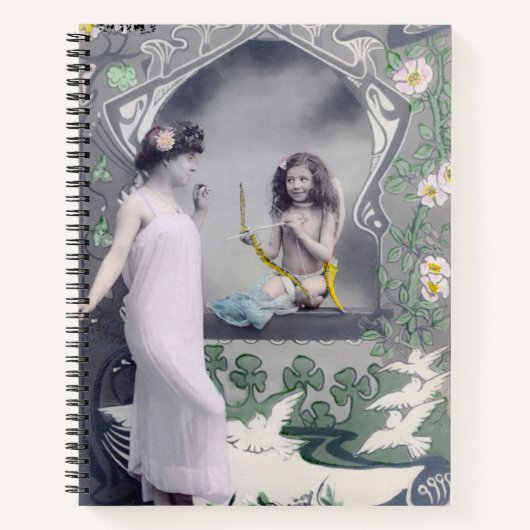 Art Nouveau Valentijn 1904 Notitieboek (Voorkant)