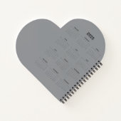 Art Nouveau Valentijn 1904 Notitieboek (Achterkant)