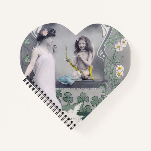 Art Nouveau Valentijn 1904 Notitieboek (Voorkant)