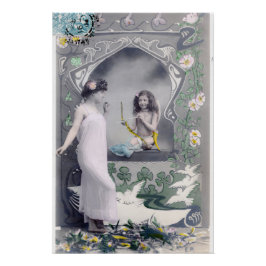 Art Nouveau Valentijn 1904 Perfect Poster