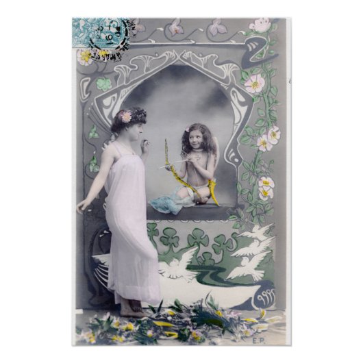 Art Nouveau Valentijn 1904 Perfect Poster (Voorkant)
