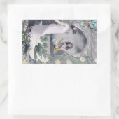 Art Nouveau Valentijn 1904 Rechthoekige Sticker (Tas)