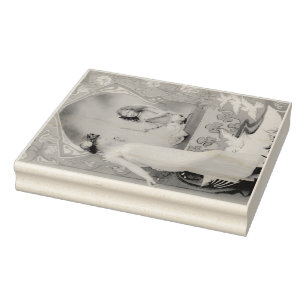 Art Nouveau Valentijn 1904 Rubberstempel